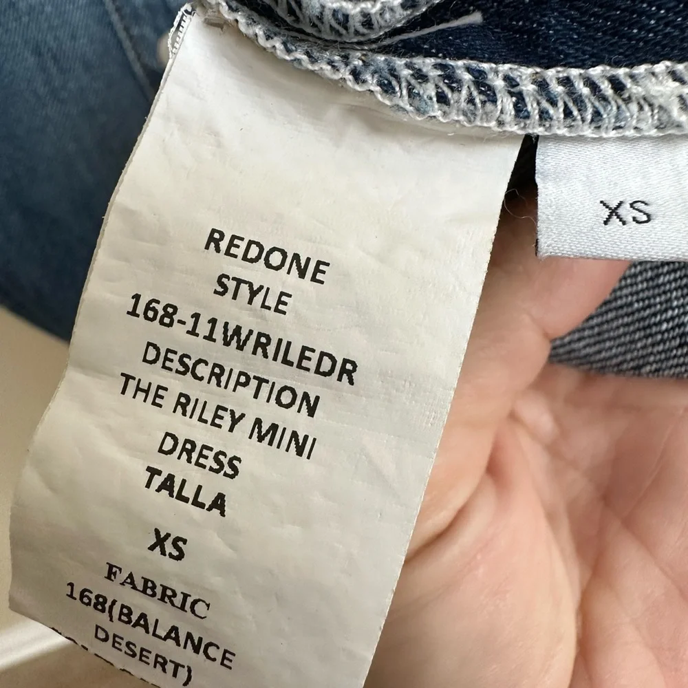 Re/Done Riley Denim Button-Up Shirt Dress - Picture 3 of 3